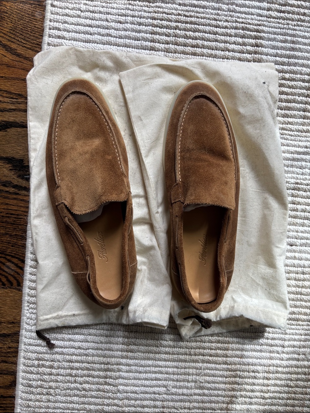 Men's Suede Slip-On Loafers in Chestnut Brown - Elegant Casual Dress Shoe
